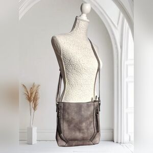 Gray Vegan Crossbody Bag , Pinkstix NWT